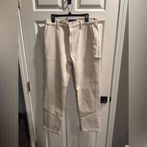 Abercrombie & Fitch loose workwear Jean cream